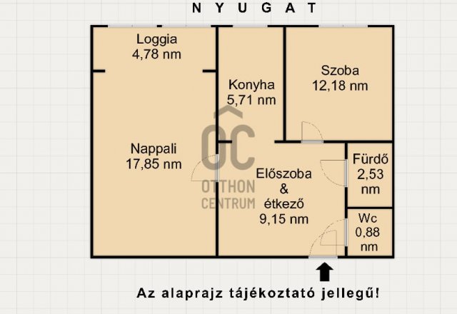 Eladó panellakás, Budapesten, III. kerületben 57.5 M Ft, 2 szobás