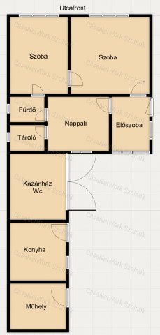 Eladó családi ház, Tiszaföldváron 12.9 M Ft, 3 szobás