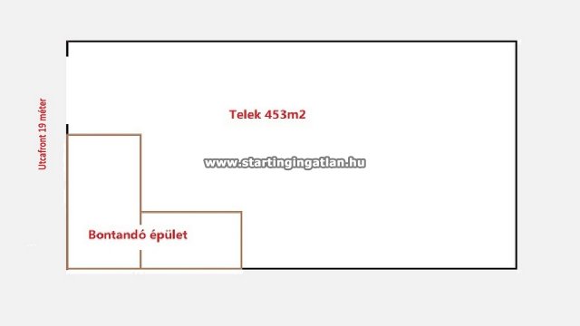 Eladó telek, Budapesten, XV. kerületben, Attila utcában 45.9 M Ft