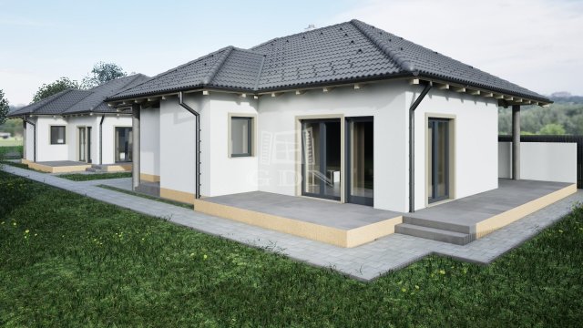 Eladó ikerház, Bicskén 89.9 M Ft, 2+2 szobás