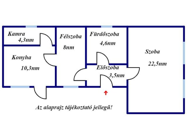 Eladó családi ház, Kisújszálláson 5.5 M Ft, 1+1 szobás