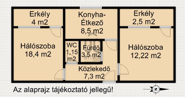 Eladó panellakás, Nagykanizsán 22.9 M Ft, 2 szobás