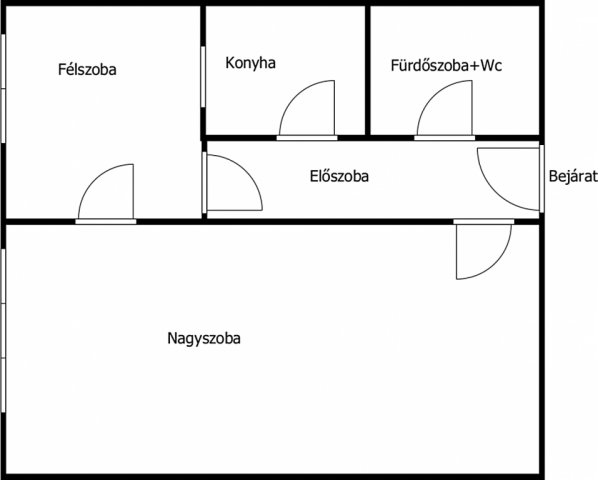 Eladó téglalakás, Érden 41 M Ft, 1+1 szobás