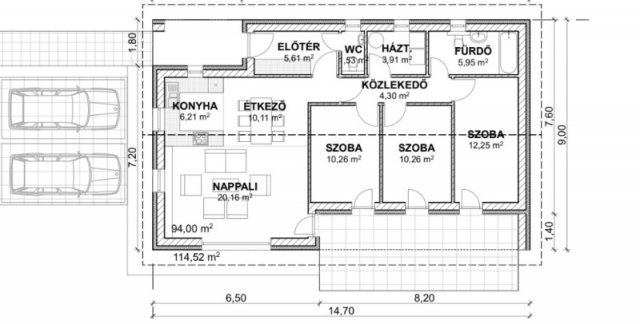 Eladó családi ház, Ráckeresztúron 80 M Ft, 4 szobás