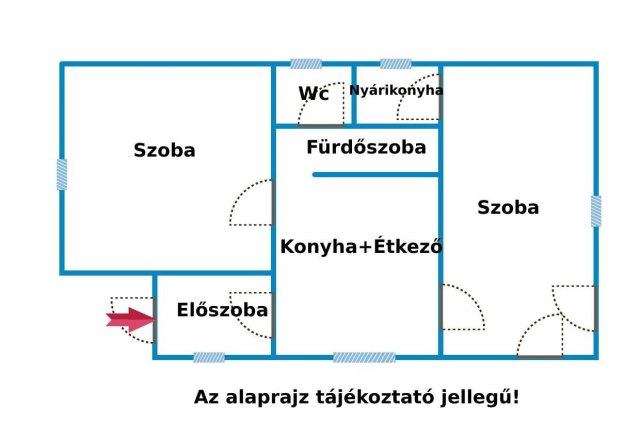 Eladó mezogazdasagi ingatlan, Jánoshalmán 6.5 M Ft, 2 szobás