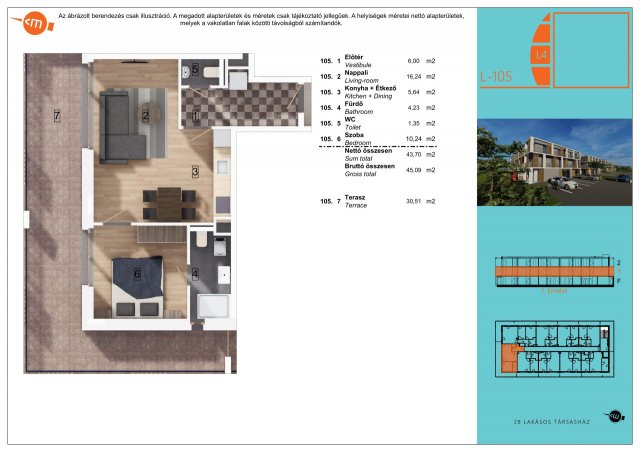 Eladó téglalakás, Balatonlelleén 84.99 M Ft, 2 szobás