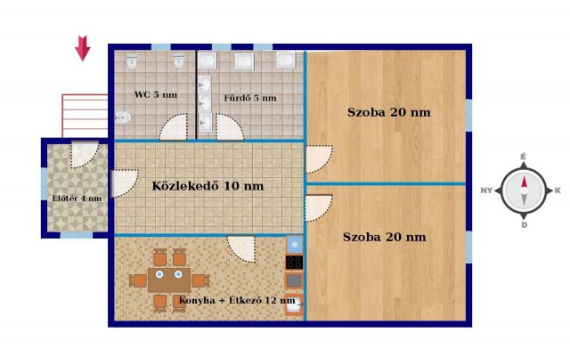 Eladó családi ház, Nyíregyházán 50 M Ft, 2 szobás