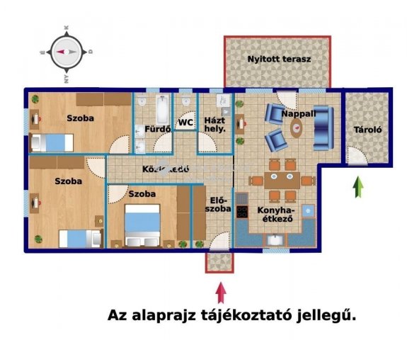 Eladó ikerház, Kiskunlacházán 55.9 M Ft, 4 szobás