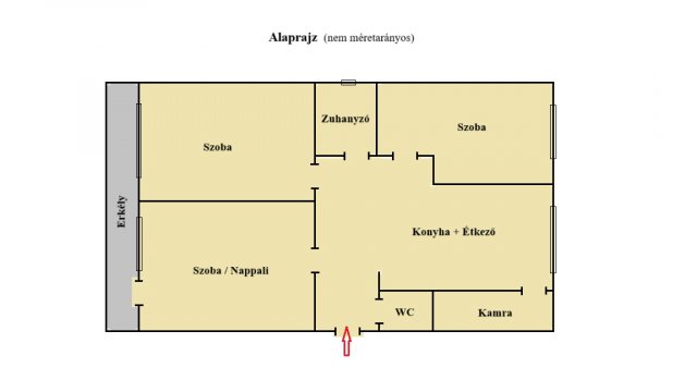 Eladó téglalakás, Ajkán 49.9 M Ft, 3 szobás