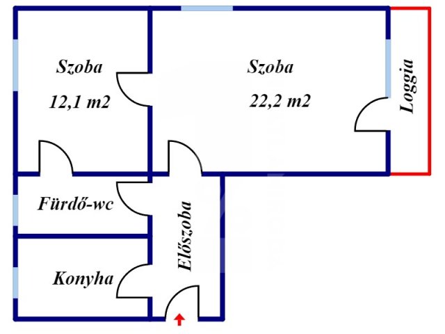 Eladó panellakás, Pécsett, Építők útján 32.8 M Ft, 2 szobás