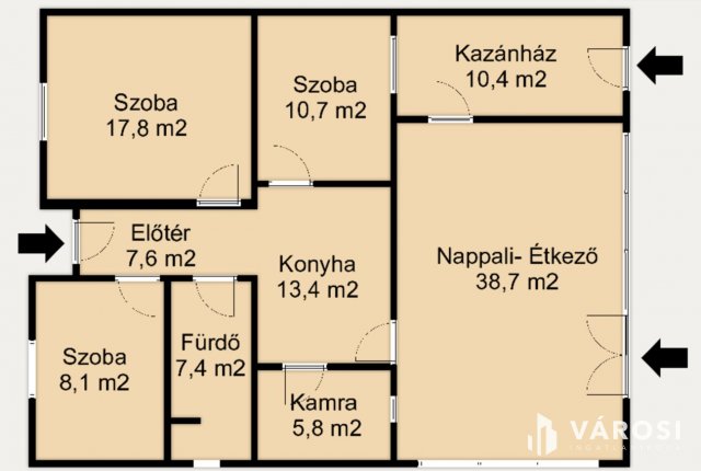 Eladó ikerház, Hódmezővásárhelyen 69.9 M Ft, 4 szobás