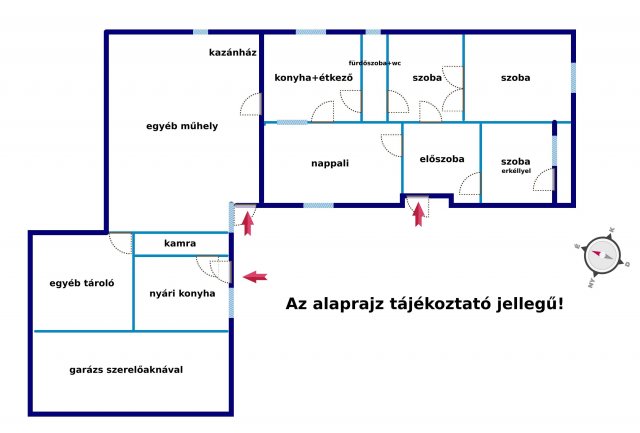 Eladó családi ház, Ócsán, Rózsa utcában 49.9 M Ft, 4 szobás