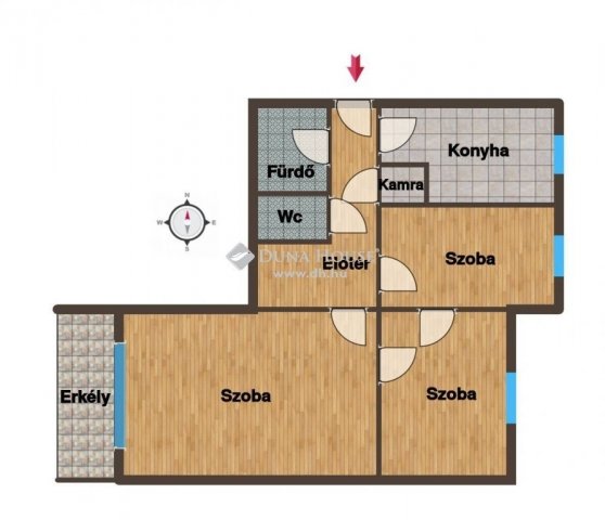 Eladó téglalakás, Szentgotthárdon 34.9 M Ft, 2+1 szobás