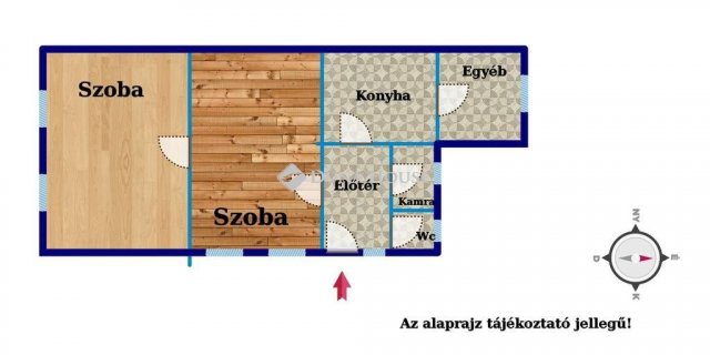 Eladó téglalakás, Körmenden 12 M Ft, 2 szobás