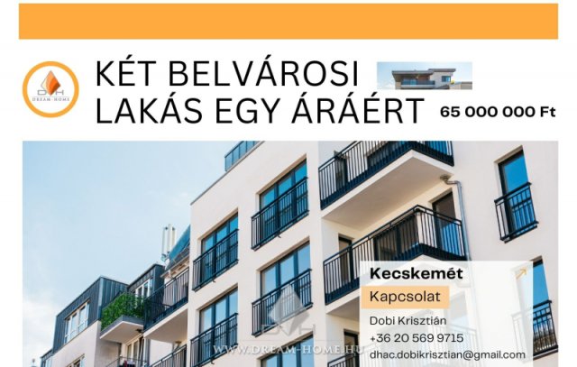 Eladó téglalakás, Kecskeméten 65 M Ft, 4 szobás