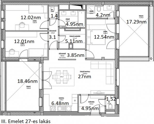 Eladó téglalakás, Érden 127.7 M Ft, 4 szobás