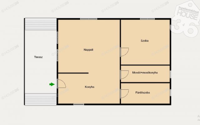 Eladó családi ház, Kunbaracson 21.85 M Ft, 2 szobás