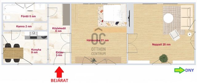 Eladó családi ház, Budapesten, XV. kerületben 55 M Ft, 2 szobás