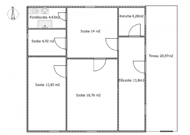 Eladó családi ház, Szentesen 9.5 M Ft, 3+1 szobás