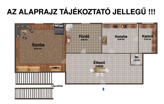 Eladó téglalakás, Mosonmagyaróváron 44.9 M Ft, 1 szobás