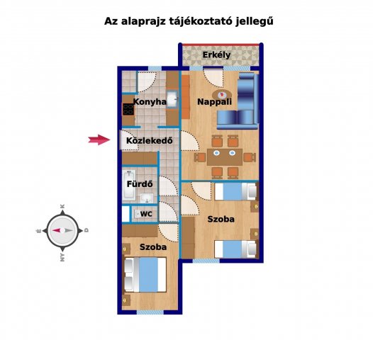 Eladó panellakás, Nagykanizsán 24.9 M Ft, 3 szobás