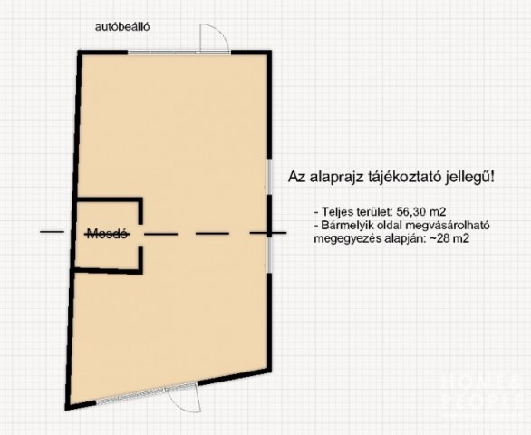 Eladó üzlethelyiség, Szegeden 22 M Ft, 1 szobás