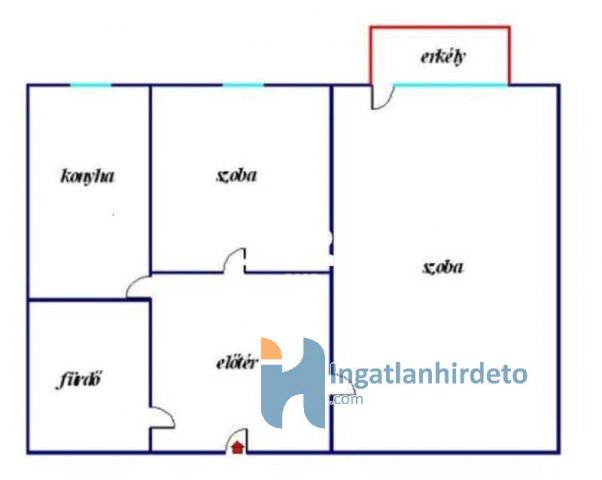 Eladó panellakás, Debrecenben 48 M Ft, 1+1 szobás