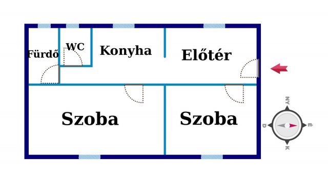 Eladó családi ház, Kiskunfélegyházán 12.5 M Ft, 2 szobás