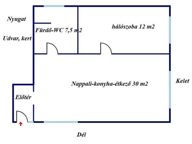 Eladó családi ház, Nyírtelken 32 M Ft, 2 szobás