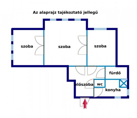Eladó téglalakás, Budapesten, V. kerületben 204.5 M Ft, 3 szobás