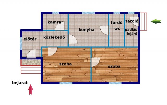 Eladó családi ház, Zsédenyen 29.99 M Ft, 2 szobás
