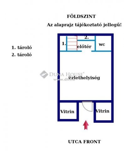 Eladó üzlethelyiség, Budapesten, VIII. kerületben 44.9 M Ft