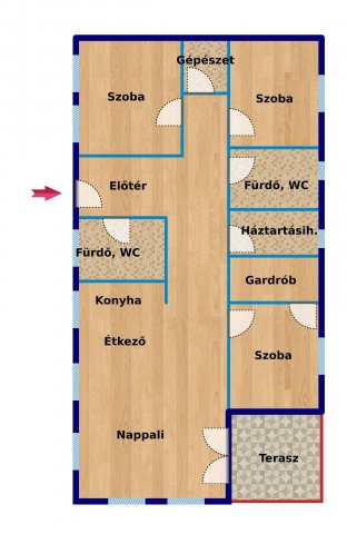 Eladó családi ház, Vácon 147.1 M Ft, 4 szobás