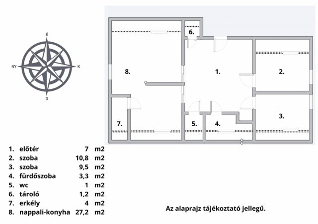 Eladó téglalakás, Budapesten, XXII. kerületben 95 M Ft, 3 szobás