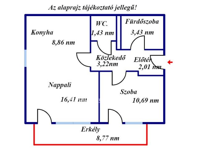 Eladó téglalakás, Kecskeméten 47.9 M Ft, 1+1 szobás