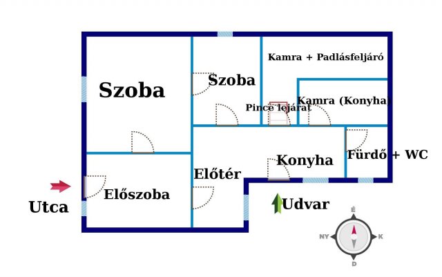 Eladó családi ház, Kiskunfélegyházán 11.3 M Ft, 2 szobás