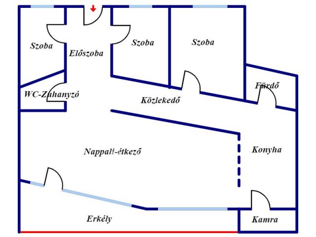 Eladó téglalakás, Nyíregyházán 48 M Ft, 2+2 szobás