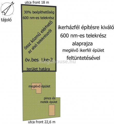 Eladó telek, Diósdon 54.9 M Ft / költözzbe.hu