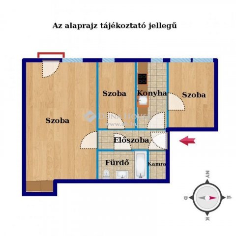Eladó téglalakás, Nagykanizsán 23.9 M Ft, 3 szobás