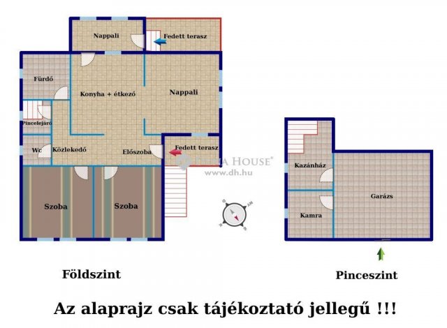 Eladó családi ház, Dányon 69.5 M Ft, 4 szobás