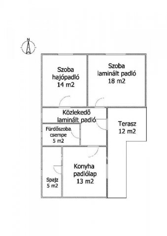 Eladó családi ház, Encsen 12.9 M Ft, 2 szobás