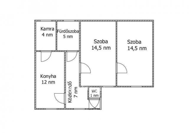 Eladó téglalakás, Csongrádon 19.9 M Ft, 2 szobás