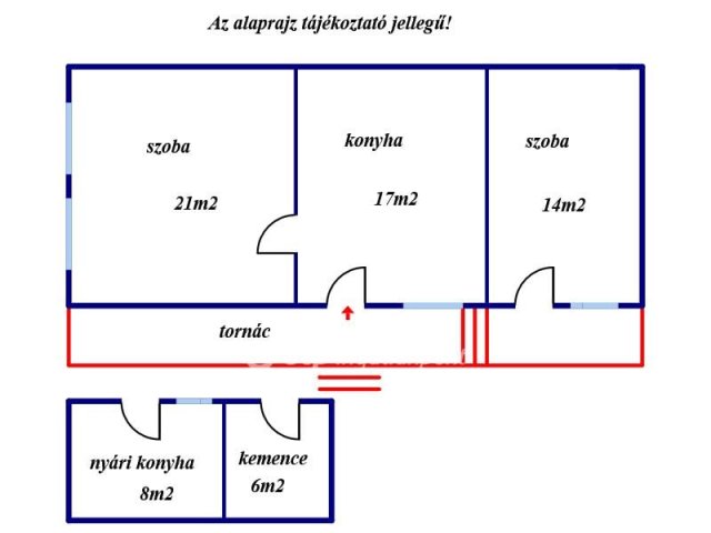 Eladó családi ház, Szurdokpüspökin 8.7 M Ft, 2 szobás