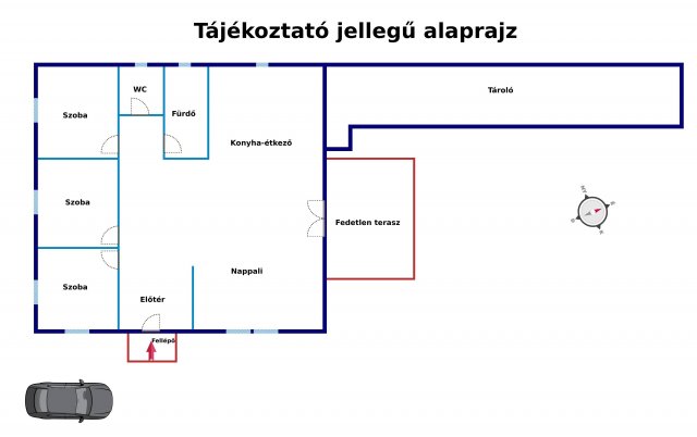 Eladó ikerház, Kakucson 65 M Ft, 4 szobás / költözzbe.hu