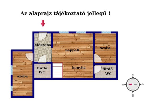 Eladó téglalakás, Budapesten, VI. kerületben 88 M Ft, 3 szobás