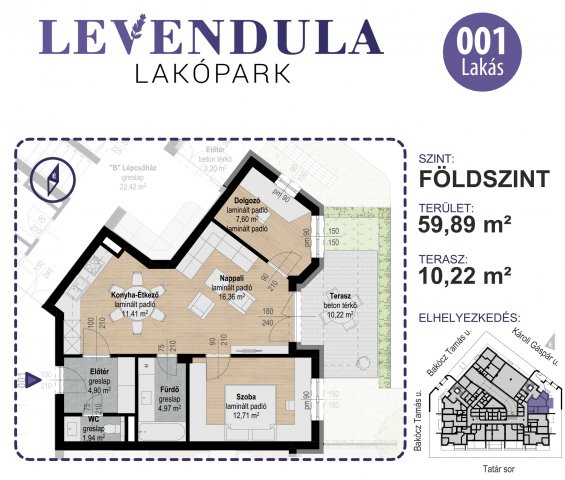 Eladó téglalakás, Kecskeméten 79.9 M Ft, 2 szobás