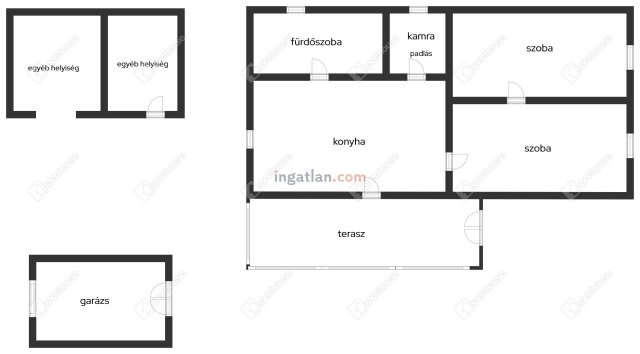 Eladó családi ház, Csurgón 17.5 M Ft, 2 szobás