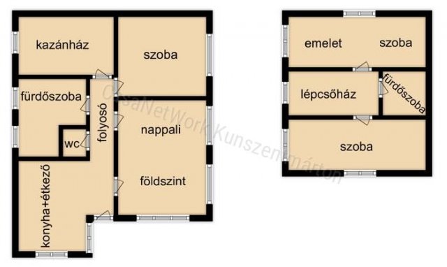 Eladó családi ház, Cserkeszőlőn 16.2 M Ft, 4 szobás