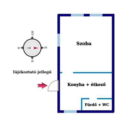 Eladó családi ház, Zalakomáron 6.5 M Ft, 1 szobás