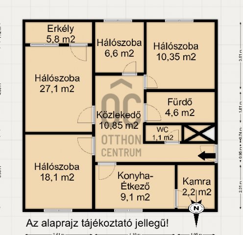 Eladó téglalakás, Nagykanizsán 38.99 M Ft, 4 szobás